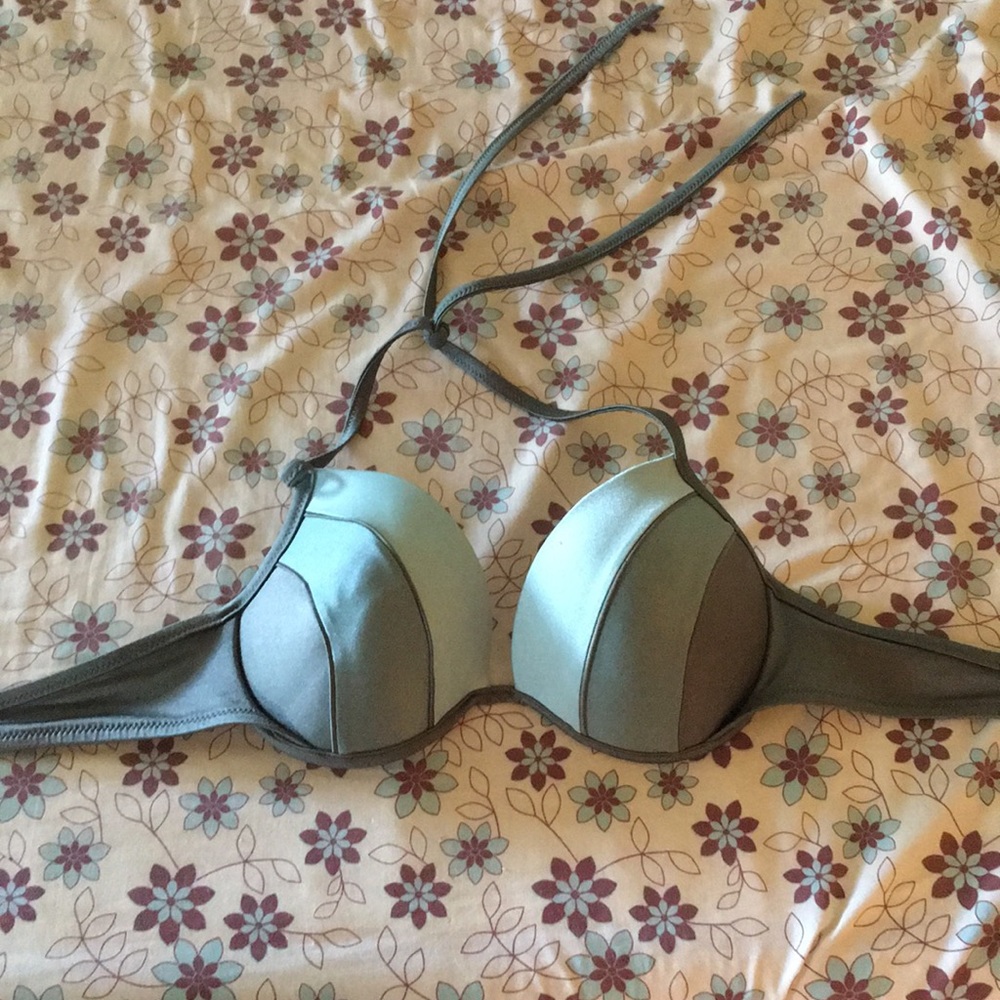 Ombré Turquoise Bikini Top 38B